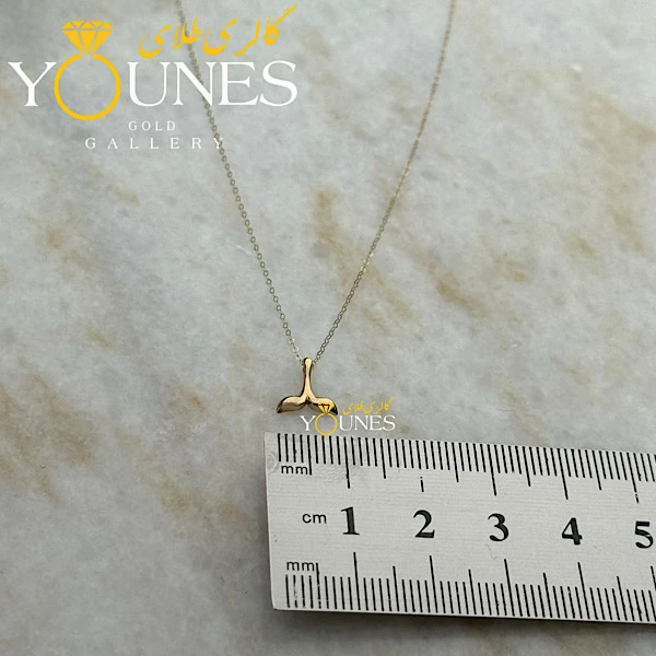 گردنبند تمام طلا دم وال مینیمال کوچک N03